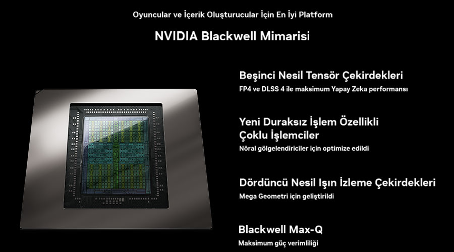 NVIDIA GeForce RTX50 Dizst Bilgisayarlar Blackwell Mimarisi