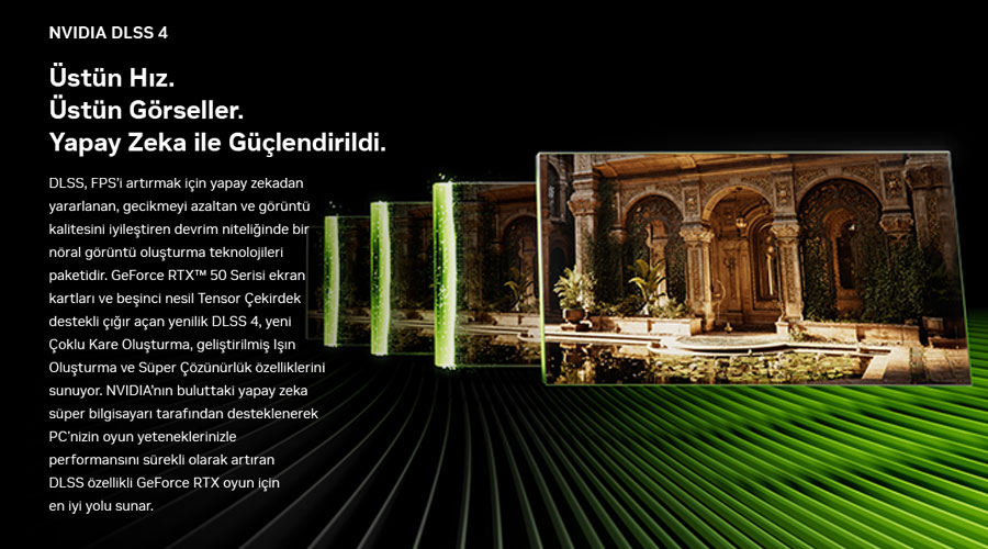 NVIDIA GeForce RTX50 Dizst Bilgisayarlar DLSS4