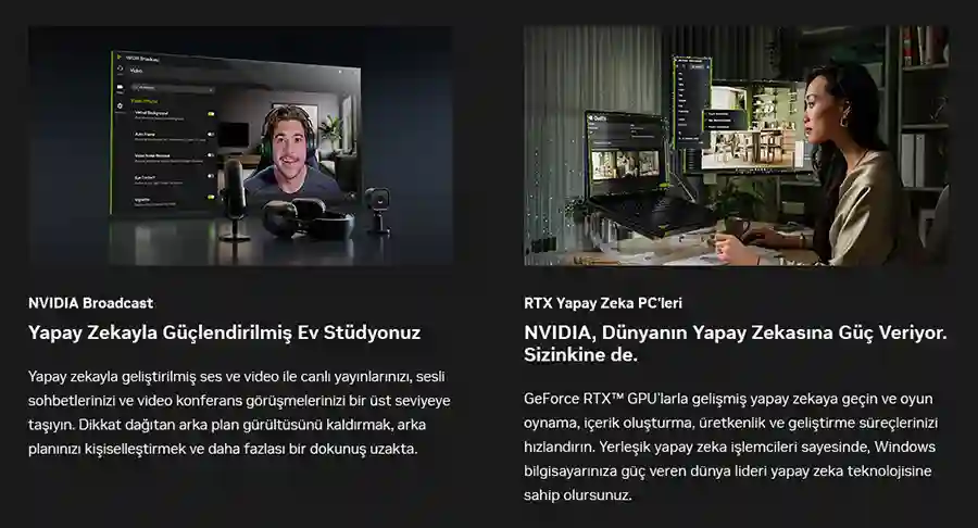 NVIDIA Y�l Sonu Kampanyas� Broadcast & Yapay Zeka