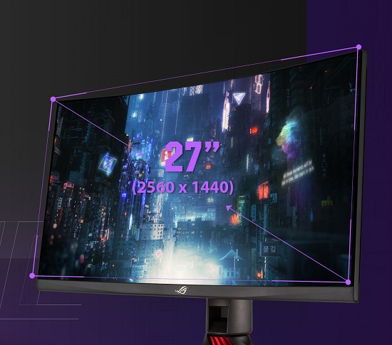 ASUS 27 XG27WQ 2560x1440 165Hz Hdmı Dp 1ms Curved Gaming Monitör