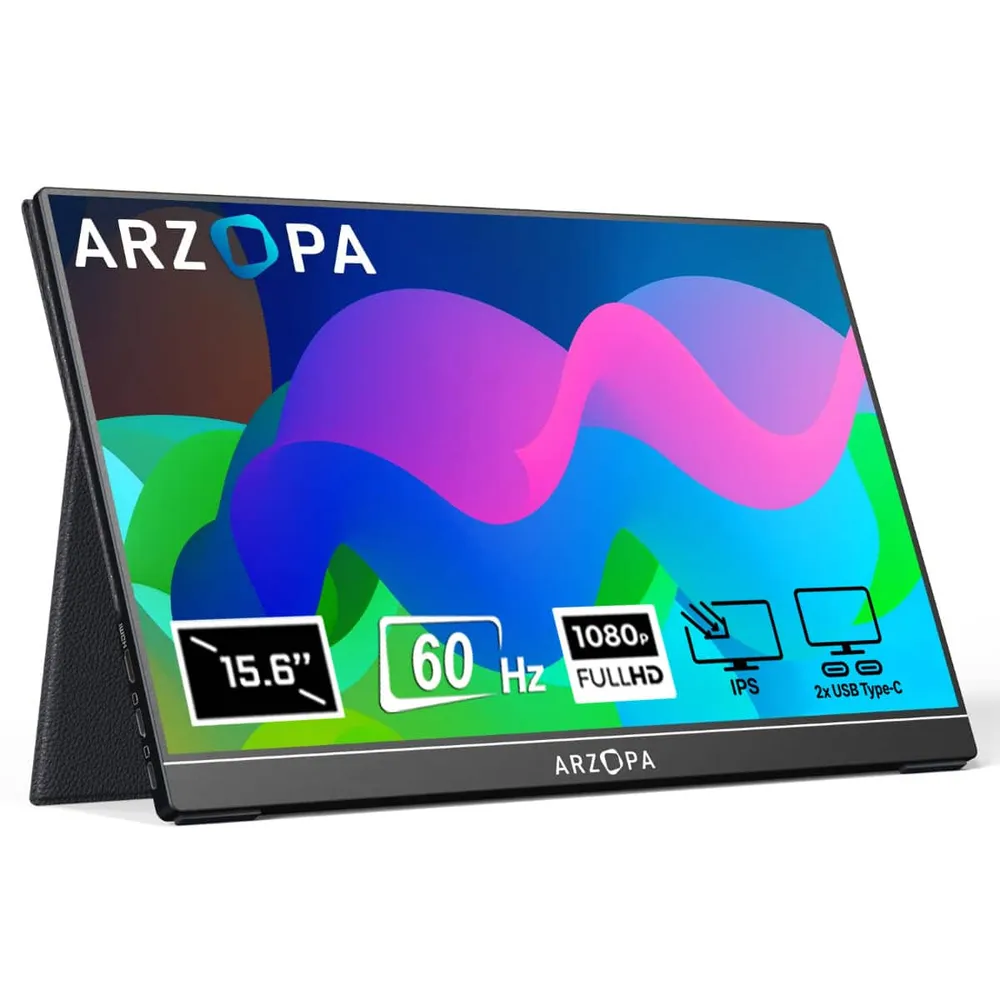 Arzopa A1 Gamut 15.6 1920x1080 FHD 60Hz Type-C Taşınabilir IPS Monitör