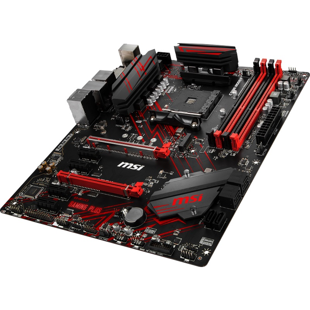 MSI B450 GAMING PLUS MAX DDR4 3466MHz (OC) DVI HDMI USB 3.2 ATX