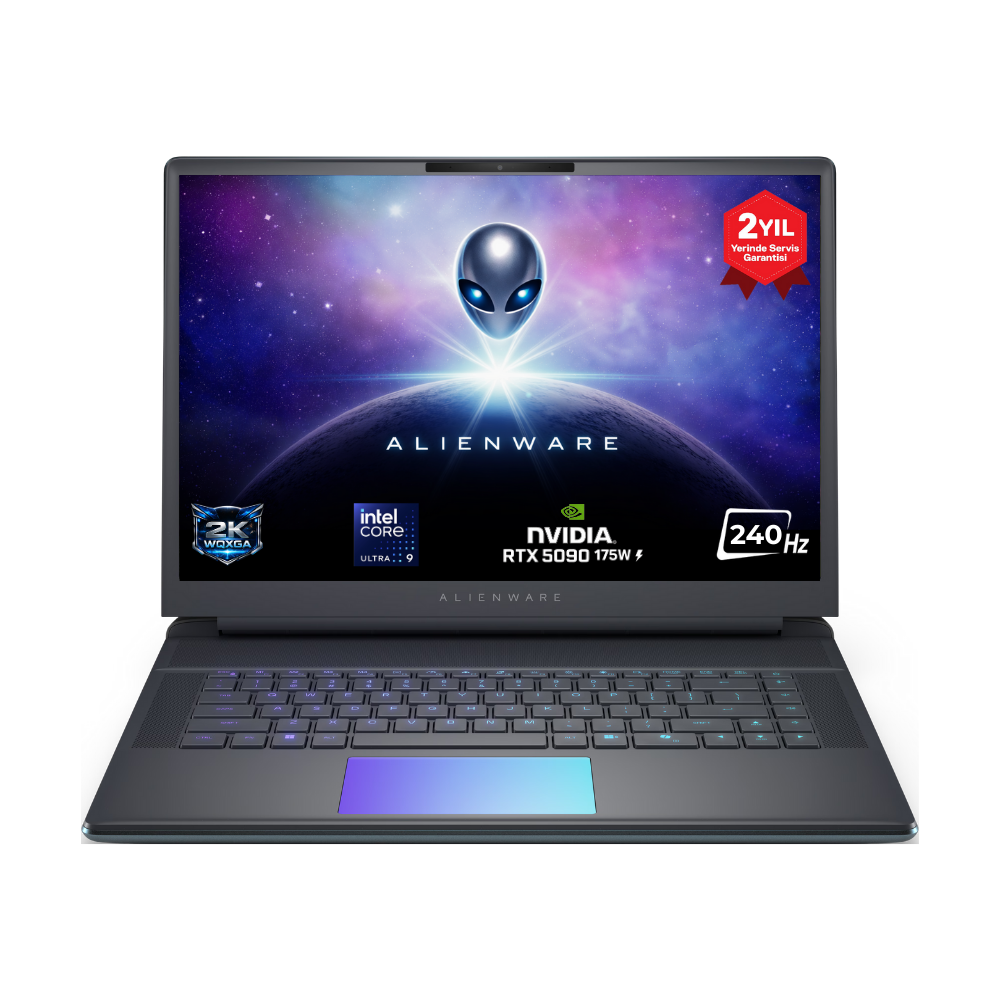 Dell Alienware 16 Area-51 AA16250 Ultra 9 275HX 32GB 3TB SSD 24GB RTX5090 175W 16 WQXGA 240Hz Windows 11 İngilizce Klavye