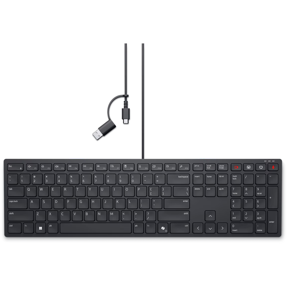 Dell Pro Sessiz Kablolu İş Birliği Klavyesi Q TR KB525C