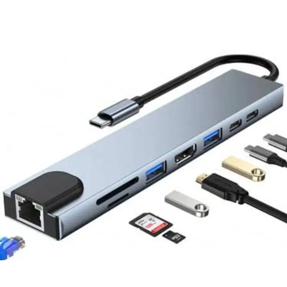 OneZero ZR38 Type-C 8 Port Çevirici