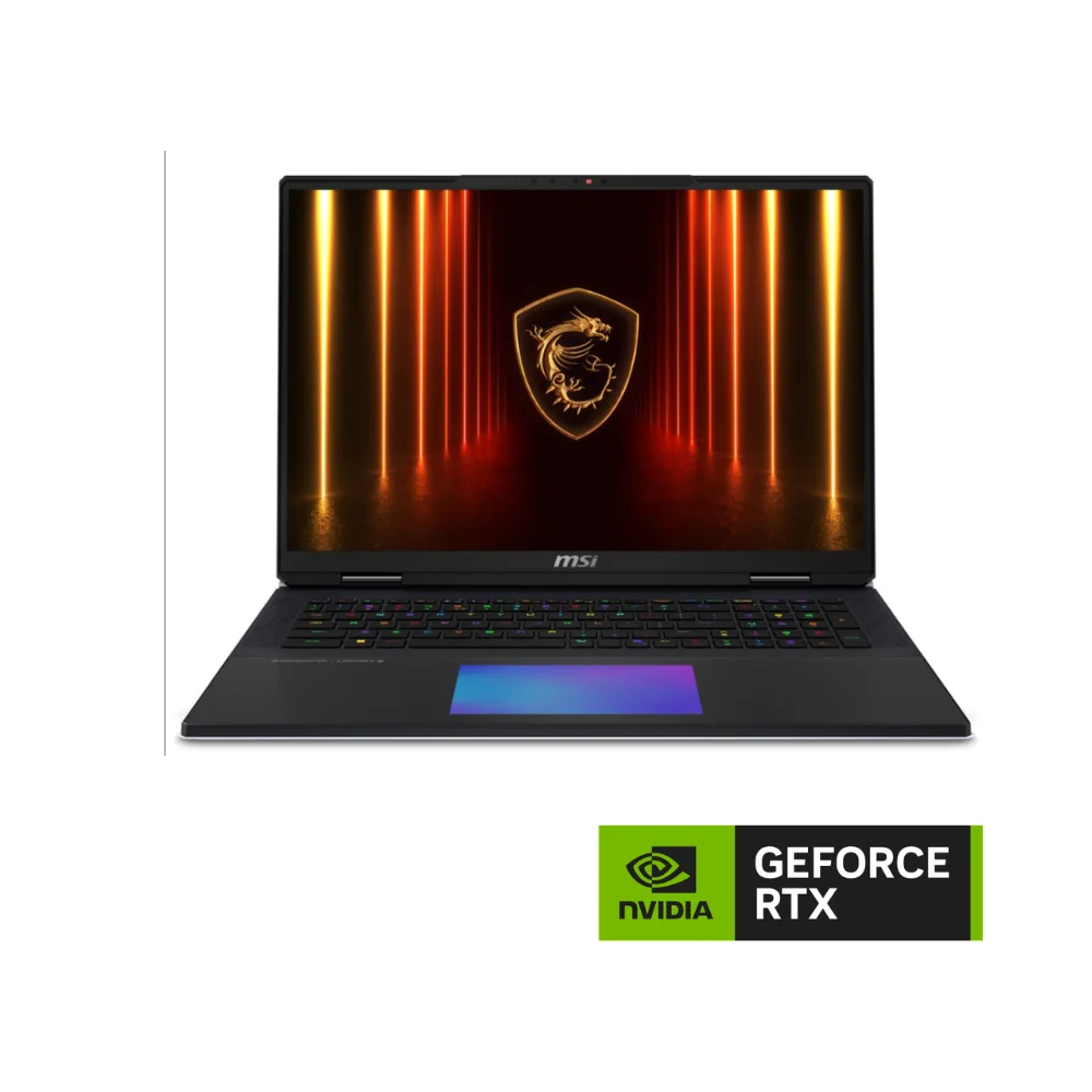 MSI Titan 18 HX AI A2XWJG-620TR Ultra 9 285HX 64GB 6 TB SSD 24GB RTX5090 175W 18 UHD+ 120Hz MiniLED Windows 11 Pro