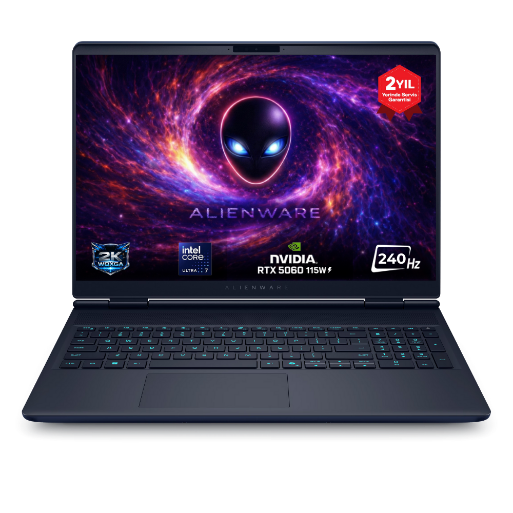 Dell Alienware 16X Aurora AC16251 Ultra 7 255HX 16GB 2TB SSD 8GB RTX5060 115W 16 WQXGA 240Hz Windows 11