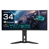 Gigabyte MO34WQC 34 3440x1440 175Hz 0.03 ms HDMI DP Type-C HDR 400 Curved OLED Gaming Monitr