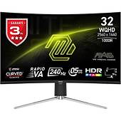 MSI MAG 325CQRXF E2 31.5 2560x1440 WQHD 240Hz 0.5ms Curve 1000R Rapid VA HDMI DP Type-C FreeSync Premium Gaming Monit�r