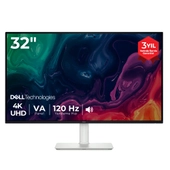 Dell 32 Plus S3225QS 3840x2160 4K UHD 120Hz 4ms HDMI DP HDR10 VA FreeSync Premium Profesyonel Monitor