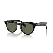 Ray-Ban Meta Headliner Ak�ll� G�zl�k Parlak Siyah Polarize G15 Ye�il
