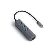 Dark USB Type-C Ethernet ve USB 3.0 oklayc Adaptr