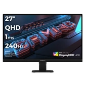 Gigabyte GS27QXA 27 2560x1440 QHD 240Hz 1ms HDMI DP HDR 400 FreeSync Premium IPS Gaming Monitr