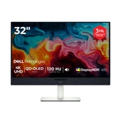 Dell 32 Plus 4K S3225QC 3840x2160 4K UHD 120Hz 0.03 ms HDMI Type-C True Black 400 FreeSync Premium Pro QD-OLED Profesyonel Monitor