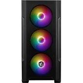 MSI MAG FORGE M100R Temperli Cam ATX Gaming Siyah Kasa PSU Yok