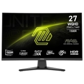 MSI MAG 275CQF E18 27 2560x1440 WQHD 180Hz 0.5ms HDMI DP FreeSync Curve 1500R Gaming Monit�r