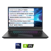 Gigabyte Aorus 15 BKG-13TR754SH Ultra 7 155H 16GB 1TB SSD 8GB RTX4060 140W 15.6 QHD 165Hz Windows 11