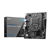 MSI PRO H610M-E DDR4 3200MHz (OC) HDMI VGA M.2 USB 3.2 1x1G LAN mATX Soket 1700