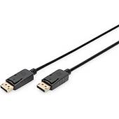 Digitus DisplayPort Kablo Siyah 10 Metre 4K AK-340100-100-S