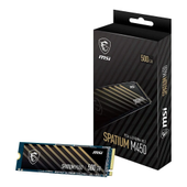 MSI Spatium M450 500GB NVMe M.2 PCIe 4.0 SSD Disk Okuma 3600MB Yazma 2300MB