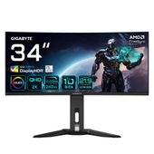 Gigabyte MO34WQC2 34 3440x1440 240Hz 0.03 ms HDMI DP Type-C HDR 400 Curved 1800R OLED Gaming Monitr