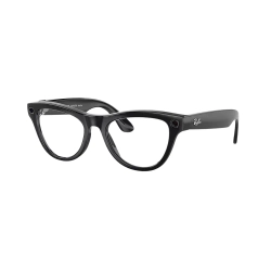 Ray-Ban Meta Skyler Ak�ll� G�zl�k Parlak Siyah �er�eve G�k Mavisi �effaf I���a G�re Koyula�an Cam Rengi