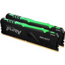 Kingston Fury Beast RGB 32GB DDR4 3200MHz CL16 So�utuculu Dual Kit Ram KF432C16BBAK2-32