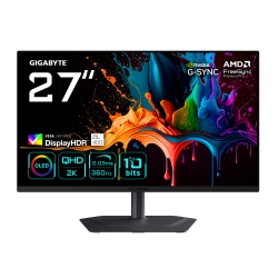 Gigabyte MO27Q3 27 2560x1440 QHD 360Hz 0.03 ms HDMI DP Type-C Vesa Display HDR True Black 400 FreeSync OLED Gaming Monit�r