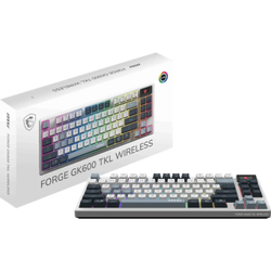 MSI Forge GK600 TKL Wireless Sky TR Mekanik RGB Gaming Klavye