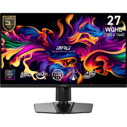 MSI MPG 271QR QD-OLED X50 27 2560x1440 WQHD 500Hz 0.03 ms HDMI DP Type-C True Black 500 G-Sync OLED Gaming Monit�r