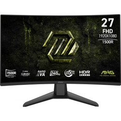 MSI MAG 274CF X24 27 1920x1080 FHD 240Hz 0.5ms Curve 1500R HDMI DP FreeSync Premium Rapid VA Gaming Monit�r