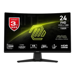MSI MAG 242C 23.6 1920x1080 FHD 180Hz 4ms Curve 1500R HDMI DP HDR Ready AMD FreeSync VA Gaming Monit�r