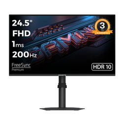 Gigabyte  24.5 1920x1080 FHD 200Hz 1ms HDMI DP HDR10 FreeSync Premium IPS Gaming Monit�r
