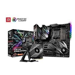 MSI PRESTIGE X570 CREATION DDR4 4600MHz (OC) 2xM.2 USB 3.2 WiFi 10GB LAN RGB eATX AM4