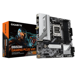 Gigabyte B650M Gaming Plus Wi-Fi DDR5 8000MHz (OC) M.2 HDMI DP 2.5GbE Lan Wi-Fi 6E mATX AM5 Anakart