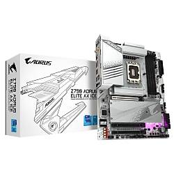 Gigabyte Z790 AORUS ELITE AX ICE Wi-Fi DDR5 7600 MHz (OC) PCI-E Gen5 M.2 USB 3.2 DP HDMI 2.5G LAN Wi-Fi 6E ATX Soket 1700