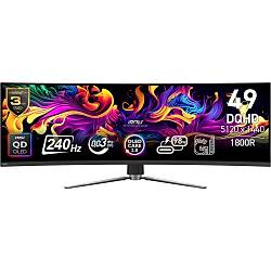 MSI MPG 491CQPX QD-OLED 49 5120x1440 DQHD 240Hz 0.03 ms Curve 1800R QD-OLED HDMI DP Type-C True Black 400 G-Sync Gaming Monit�r