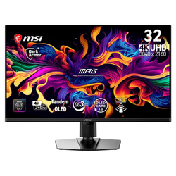 MSI MPG 322UR QD-OLED X24 31.5 3840x2160 4K UHD 240Hz 0.03 ms HDMI DP Type-C Vesa Display HDR True Black 500 AMD FreeSync Premium Pro QD-OLED Gaming Monit�r