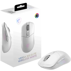 MSI Versa 300 Elite Kablosuz Beyaz Optik Gaming Mouse