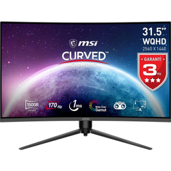 MSI G32CQ5P 31.5 2560x1440 170Hz 1ms HDMI DP Curved 1500R Gaming Monit�r