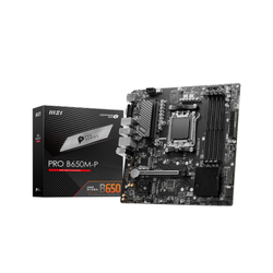 MSI PRO B650M-P DDR5 6000MHz (OC) HDMI VGA DP M.2 USB 3.2 2.5G LAN mATX AM5