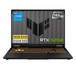 ASUS TUF Gaming F16 FX608JH-RV010 i5-13450HX 16GB 512GB SSD 8GB RTX5050 115W 16 FHD+ 165Hz FreeDOS