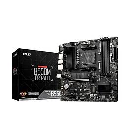 MSI B550M PRO-VDH DDR4 4400MHz (OC) HDMI DP VGA M.2 USB 3.2 mATX AM4