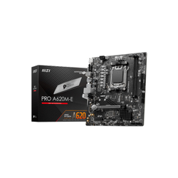 MSI PRO A620M-E DDR5 6800MHz (OC) HDMI VGA M.2 USB 3.2 mATX AM5