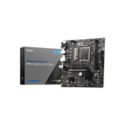 MSI PRO B660M-B DDR4 4600MHz (OC) PCI-E Gen 4 M.2 USB 3.2 1x2.5G LAN mATX Soket 1700