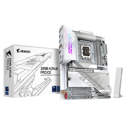 Gigabyte Z890 AORUS PRO ICE DDR5 9500 MHz (OC) M.2 USB 2.0 USB 3.2 Thunderbolt Wi-Fi 7 5G LAN ATX Soket 1851
