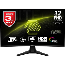 MSI MAG 32C6 31.5 1920x1080 180Hz 1ms HDMI DP Adaptive Sync Curved 1500R Gaming Monit�r