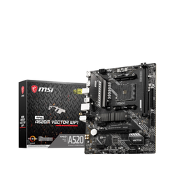 MSI MAG A520M VECTOR WiFi DDR4 4600MHz (OC) DP HDMI M.2 USB 3.2 WiFi mATX AM4