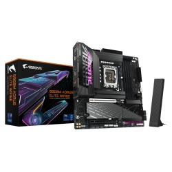Gigabyte B860M Aorus Elite WiFi 6E DDR5 9200 MHz (OC) 3xM.2 DP HDMI Thunderbolt 2.5G LAN Wi-Fi 6E Micro-ATX Soket 1851