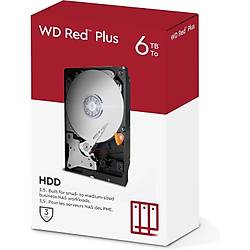 WD Red Plus 6TB 5400Rpm 256Mb Sata 6Gbit/sn WD60EFPX NAS Sabit Disk